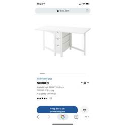 Ikea norden klaptafel, in goede staat