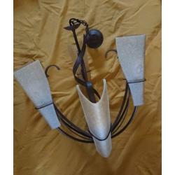 Set lampen (kroonluchter/ 2x dressior/1x staande lamp)