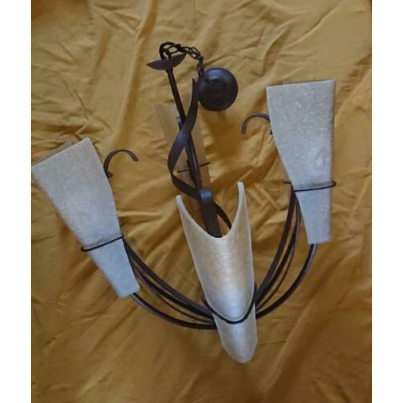 Set lampen (kroonluchter/ 2x dressior/1x staande lamp)