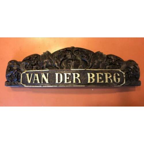 Balinees naambord ( Van der Berg)