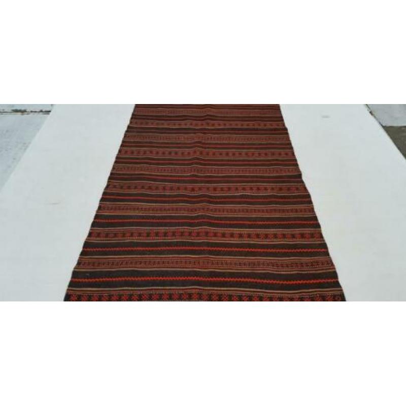 Vintage kelim kleed loper 261x138 cm vloerkleed tapijt kelim