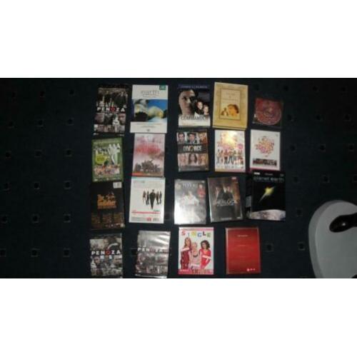 dvd tv + series boxen per stuk € 2,=