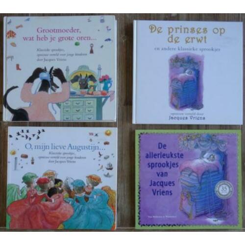 4 x Sprookjes Jacques Vriens - Sprookjes voor jonge kinderen