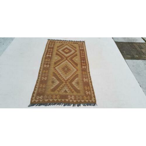 Vintage kelim kleed loper 209x107 cm vloerkleed tapijt kelim