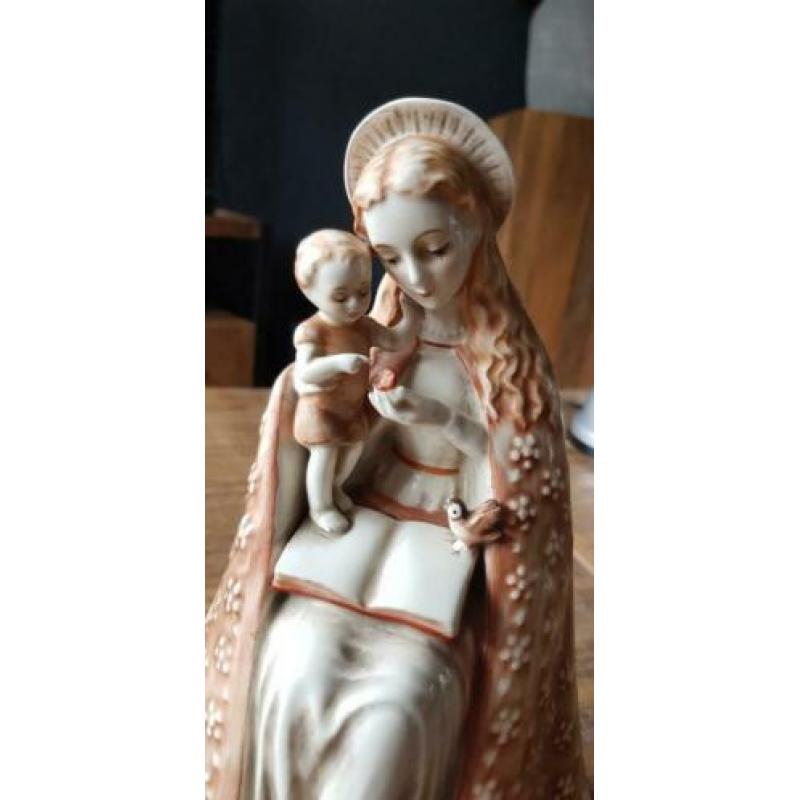Zeer oude M j Hummel beeld Bloemen Madonna