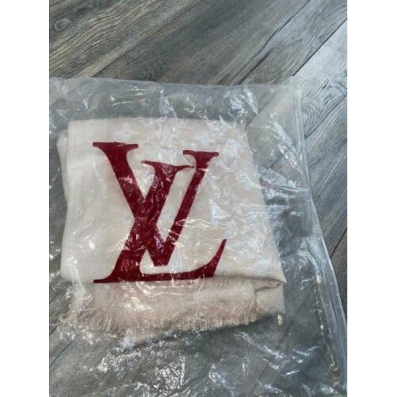 LV monogram sjaal shine beige