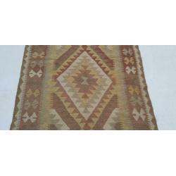 Vintage kelim kleed loper 209x107 cm vloerkleed tapijt kelim
