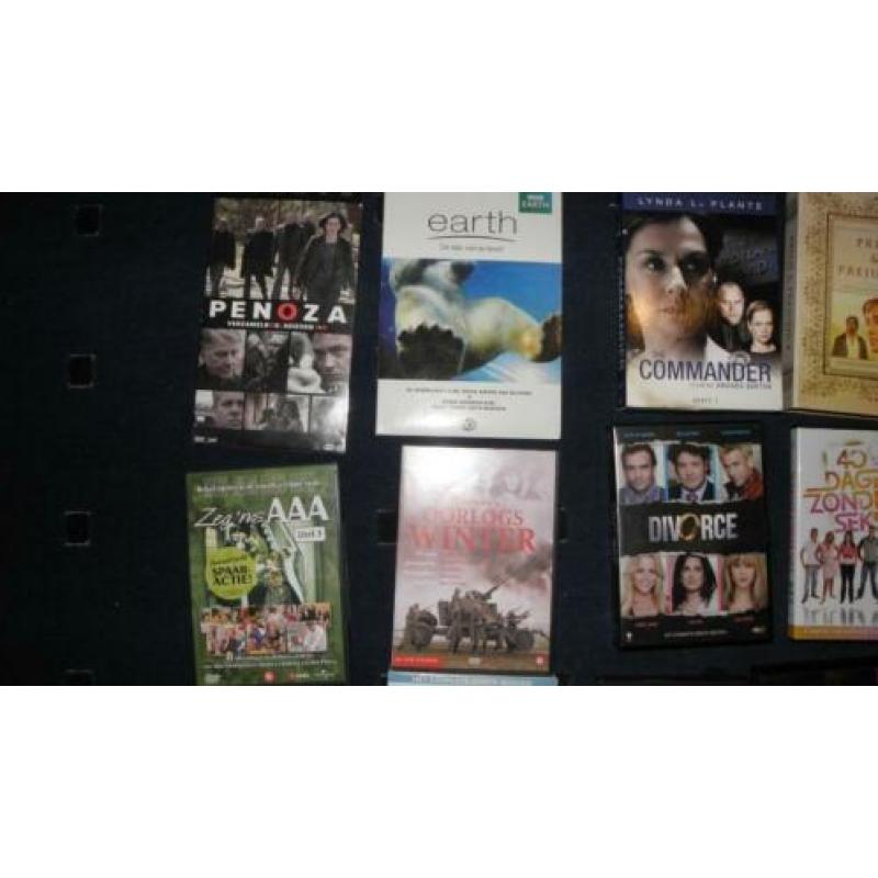dvd tv + series boxen per stuk € 2,=