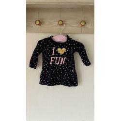 Pakket Meisjes baby kleding maat 56