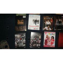 dvd tv + series boxen per stuk € 2,=