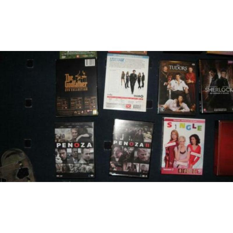 dvd tv + series boxen per stuk € 2,=