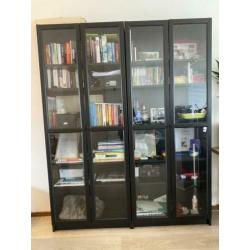 BILLY / OXBERG Boekenkast zwart 200x80 CM