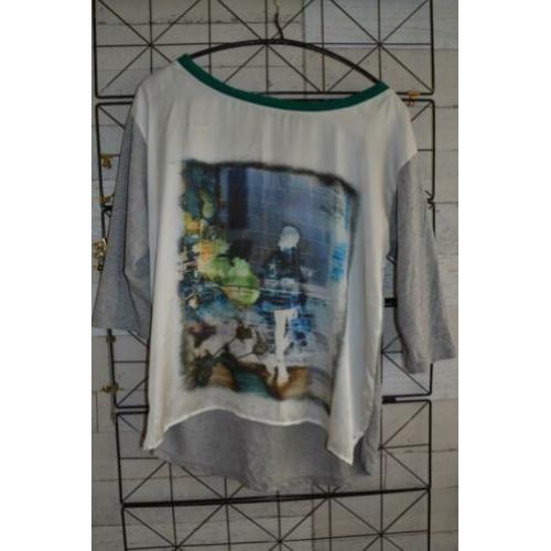 steps shirt met 3/4 mouwen en print in maat XL c41