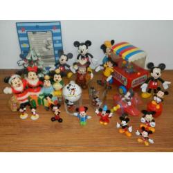 Mickey Mouse poppetjes verzameling, vintage en nieuw