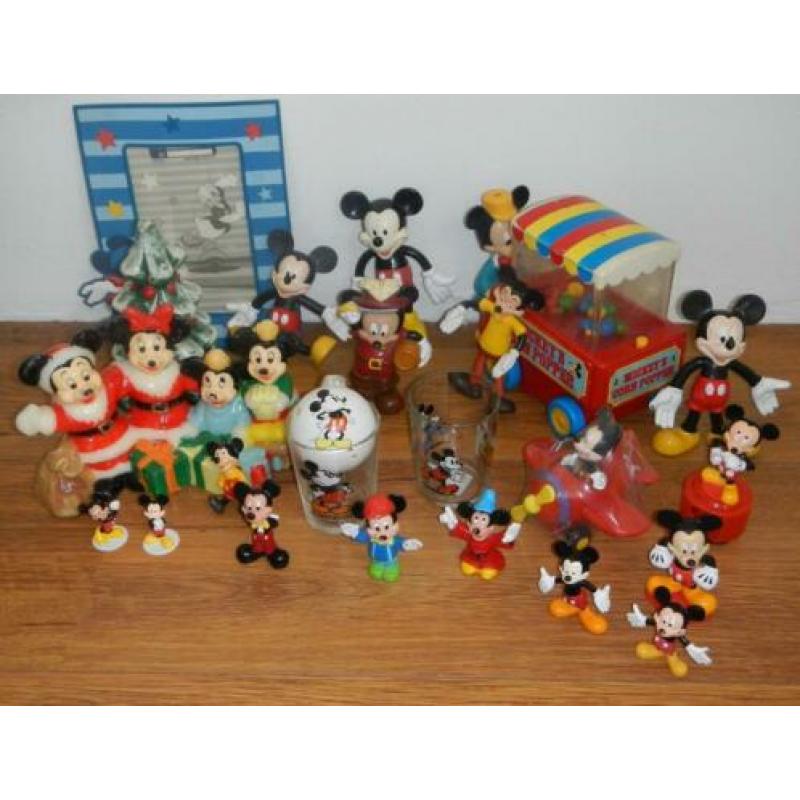 Mickey Mouse poppetjes verzameling, vintage en nieuw