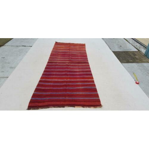 Vintage kelim kleed loper 331x125 cm vloerkleed tapijt kelim