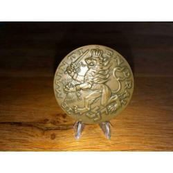 3 bronzen verzets penningen
