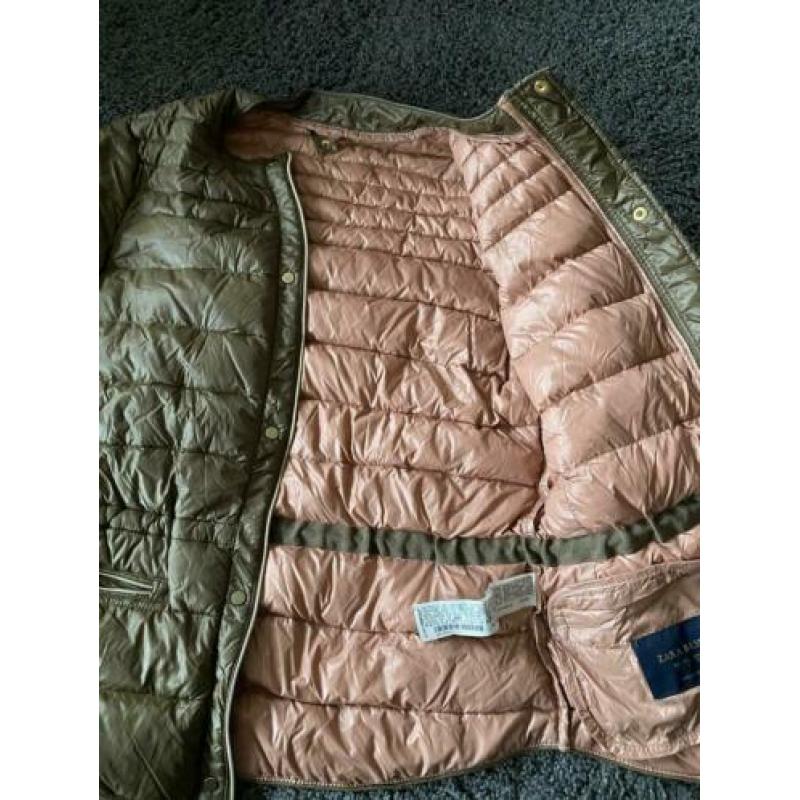 Zara olive green jacket S womens