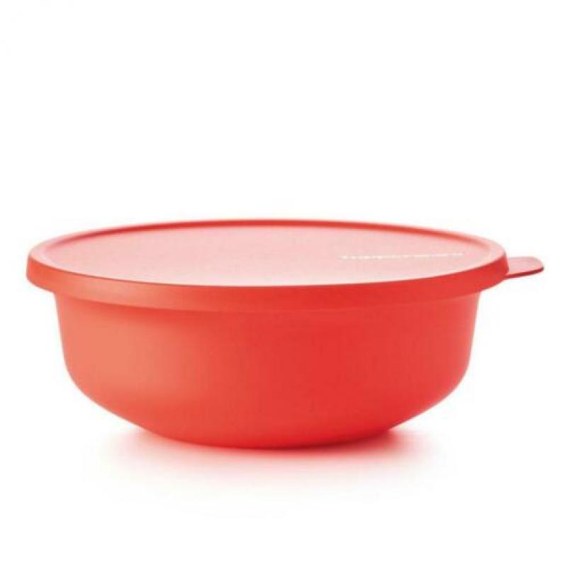 Tupperware Aloha Kom 1L Rood NIEUW
