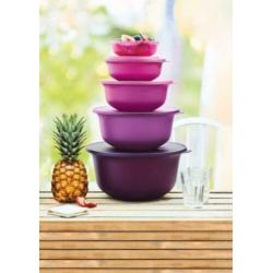 Tupperware Aloha Kom 1L Rood NIEUW