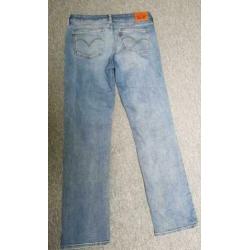 Levis 714 straigt 28 30 mooie lichte zomerse wassing