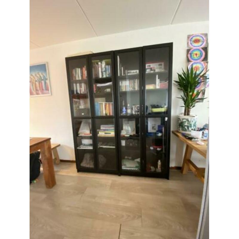 BILLY / OXBERG Boekenkast zwart 200x80 CM