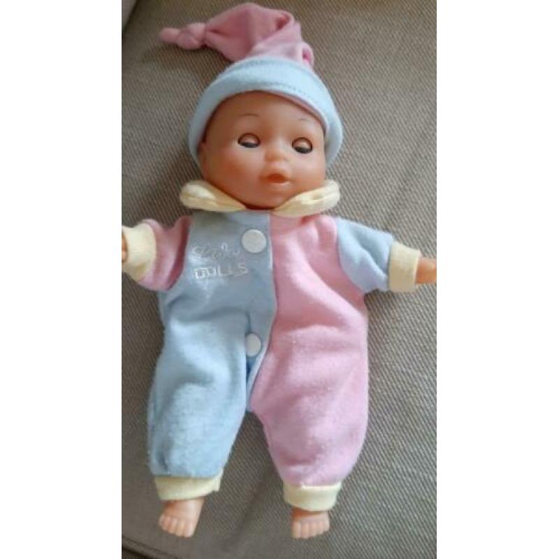 2 lieve kleine baby poppetjes, met accessoires.