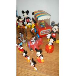Mickey Mouse poppetjes verzameling, vintage en nieuw