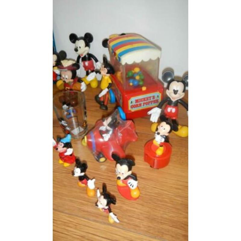 Mickey Mouse poppetjes verzameling, vintage en nieuw