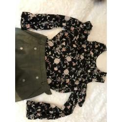 Rokje legergroen maat xs Vero moda