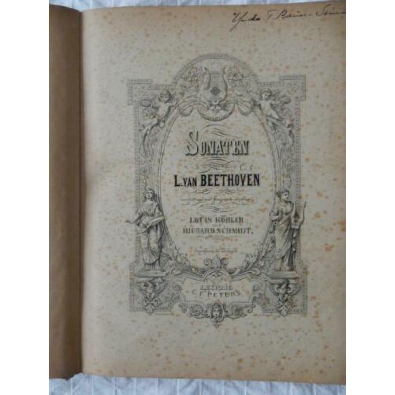 Te koop Beethoven sonates bladmuziek