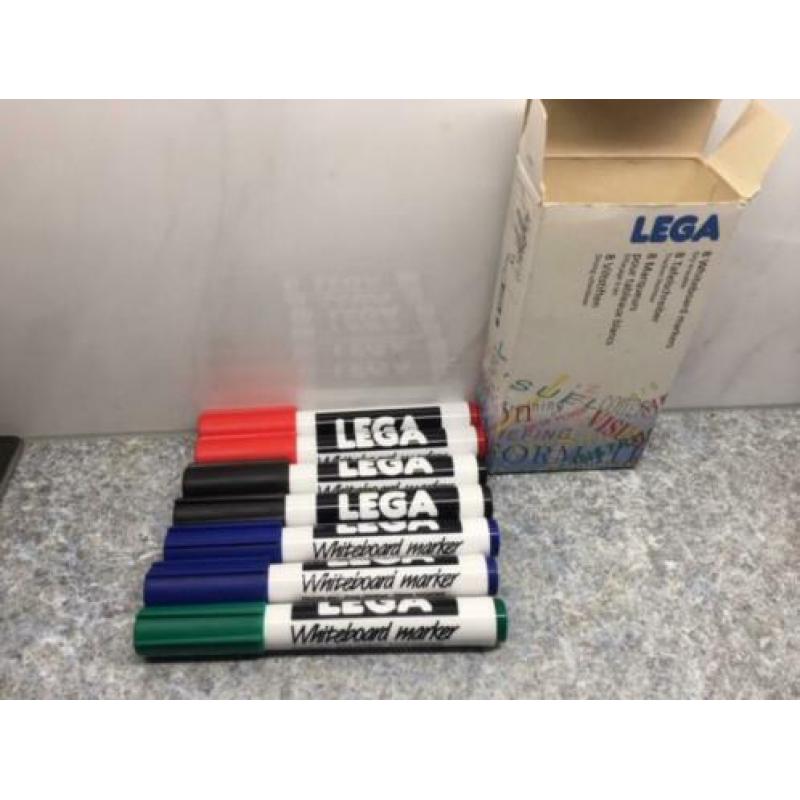 7 x dikke whiteboardmarkers - nieuw in doos
