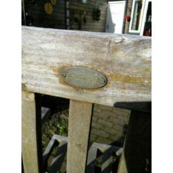 Tuinstoel,"Garden green" teakhout, standenstoelen. Naturel
