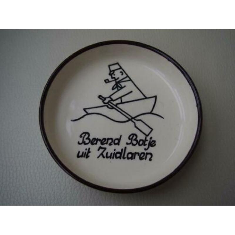 076 Plateel schaaltje Vlieguut, nr. 263; 518; Berendbotje