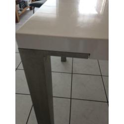 Eettafel 1.80 cm hoogglans wit