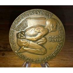 3 bronzen verzets penningen