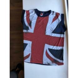 Leuke britse vlag shirt maat 46