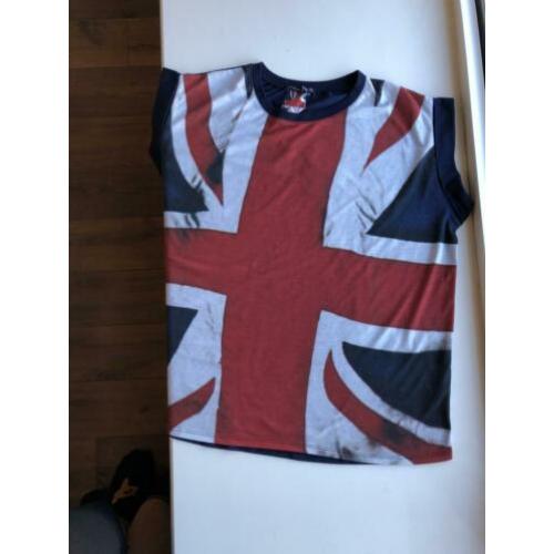 Leuke britse vlag shirt maat 46