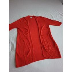 Milano linnen zomer vest, rood, mt L/40, zgan