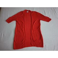 Milano linnen zomer vest, rood, mt L/40, zgan