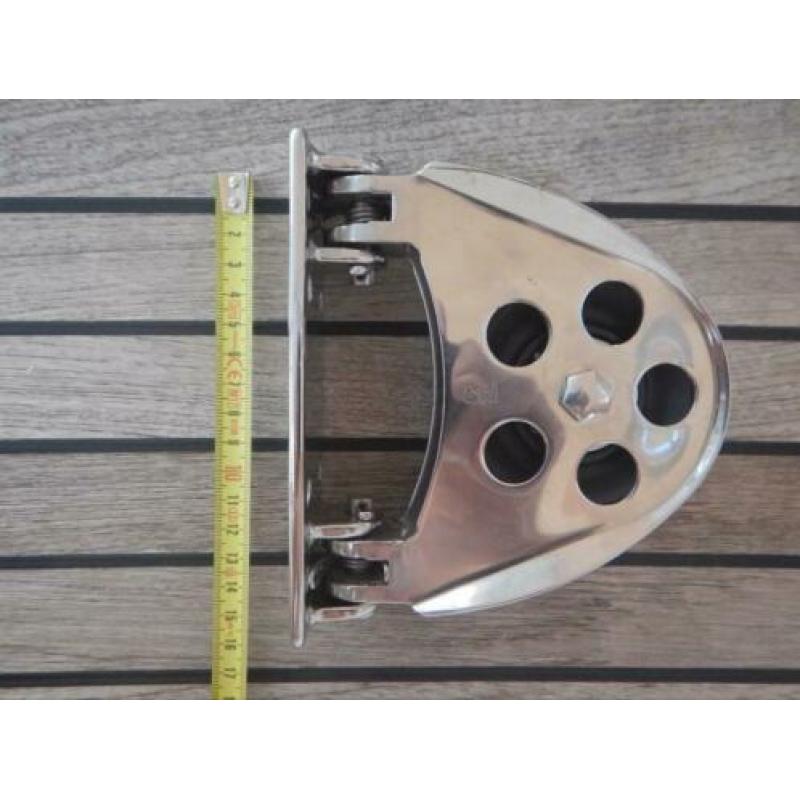 Mast katrol SCHAEFER Half-Moon Mast Base Block Mast blok 316