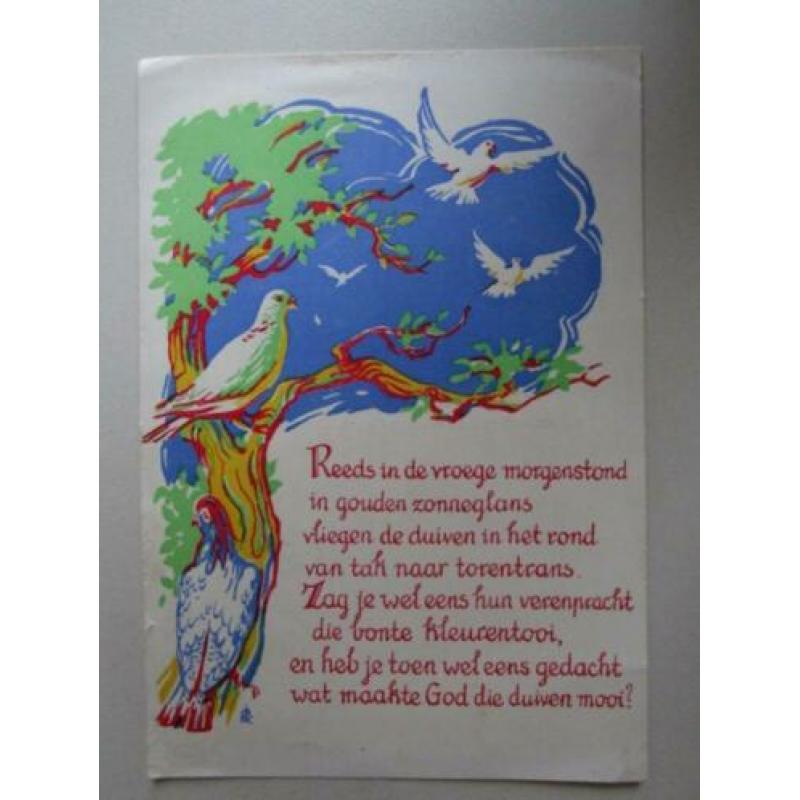 Kaarten met natuur en gedicht 5 stuks