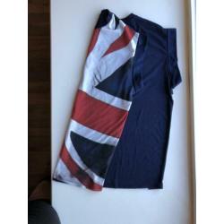 Leuke britse vlag shirt maat 46