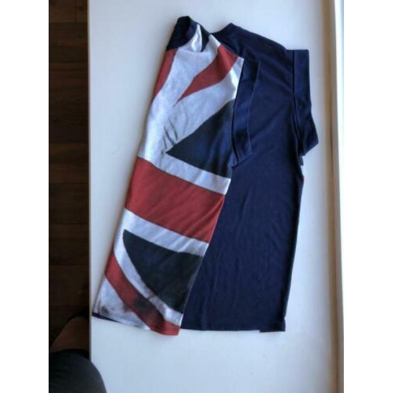 Leuke britse vlag shirt maat 46