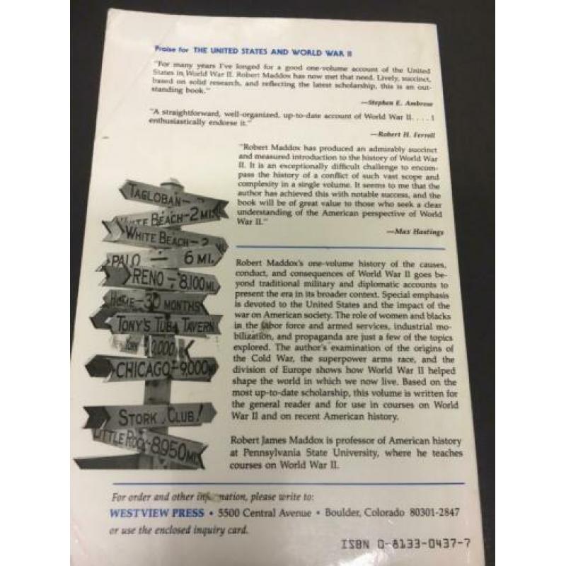 The United States and world war II Maddox