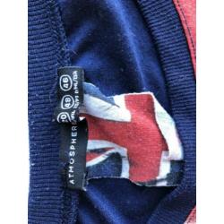 Leuke britse vlag shirt maat 46