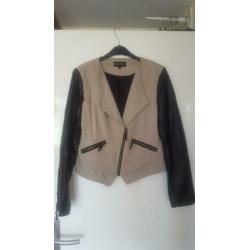 ZGAN stoer jasje van Geisha jersey met leer XL is 42