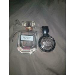 Gratis parfum flesjes leeg versace en victoria secret