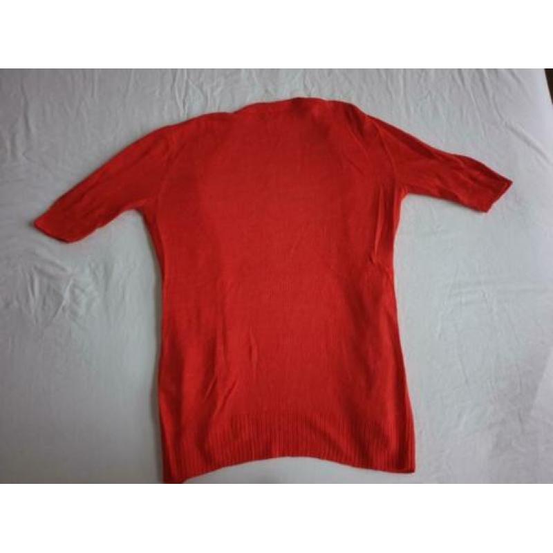 Milano linnen zomer vest, rood, mt L/40, zgan