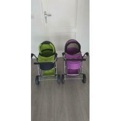 2 mooie poppenwagens